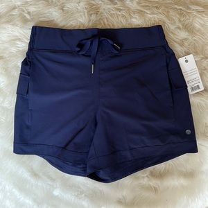 Apana Navy Woven Short Size S
